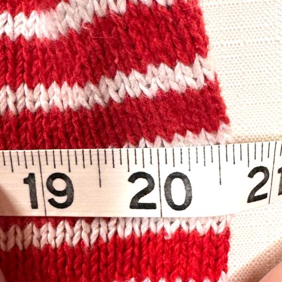 TALBOTS Linen Blend Sweater Women M Stripe V-neck Nautical Preppy Coastal Summer - Picture 7 of 9